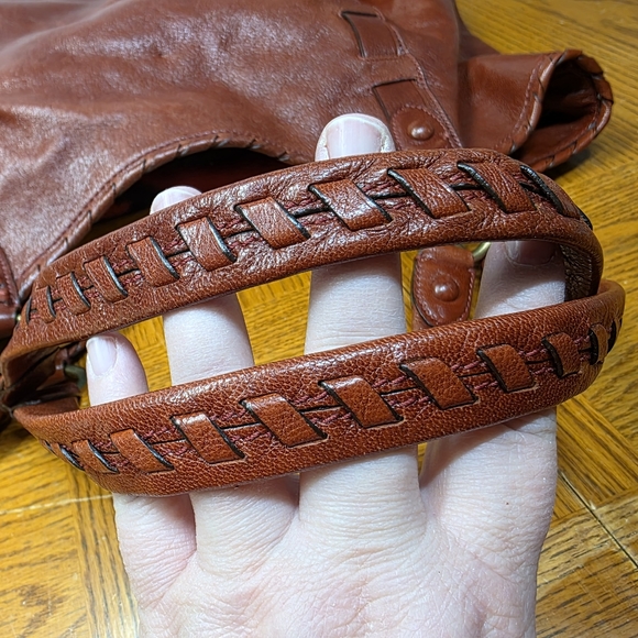 Coach Dylan Limited Edition Cracked Leather Brick Red Tote #14633 - Picture 6 of 16